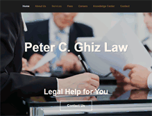 Tablet Screenshot of petercghizlawcorporation.com